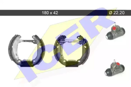 Комлект тормозных накладок ICER 79KT0056 C
