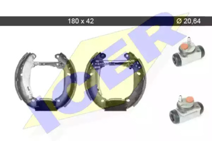 Комлект тормозных накладок ICER 79KT0058 C