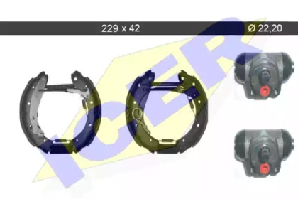 Комлект тормозных накладок ICER 79KT0071 C