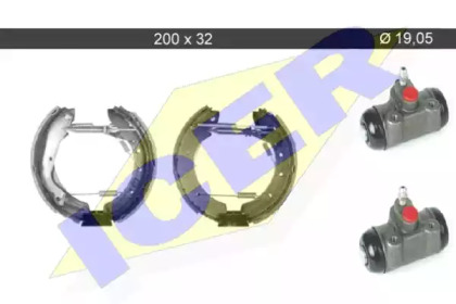 Комлект тормозных накладок ICER 79KT0082 C