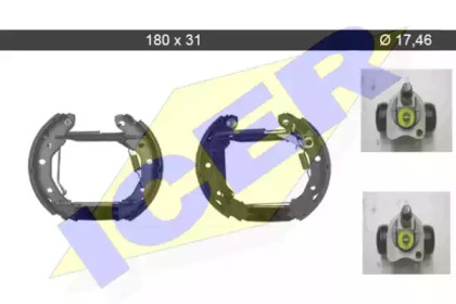 Комлект тормозных накладок ICER 79KT0091 C