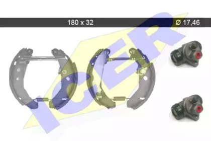 Комплект тормозных колодок ICER 79KT0101 C