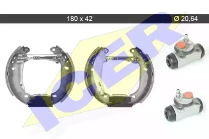 Комлект тормозных накладок ICER 79KT0103 C
