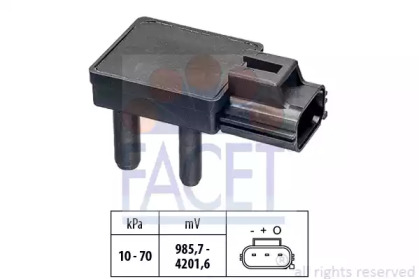 Датчик, давление выхлопных газов FACET 10.3277