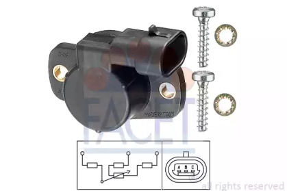 Датчик, положение дроссельной заслонки FACET 10.5096