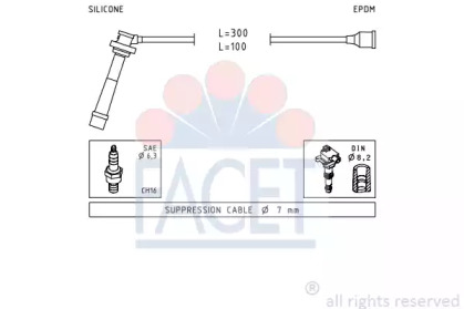 Комплект электропроводки FACET 4.7005