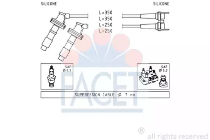 Комплект электропроводки FACET 4.7061