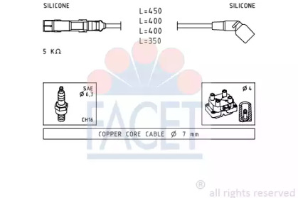 Комплект электропроводки FACET 4.7069