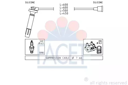 Комплект электропроводки FACET 4.7100