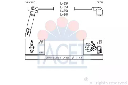 Комплект электропроводки FACET 4.7106