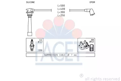 Комплект электропроводки FACET 4.7111