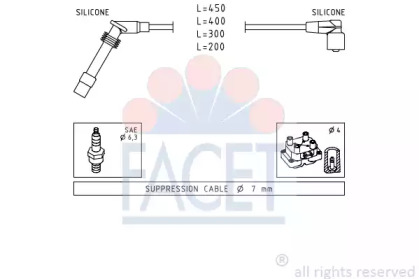 Комплект электропроводки FACET 4.7203