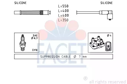 Комплект электропроводки FACET 4.7229