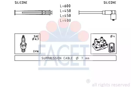 Комплект электропроводки FACET 4.7230