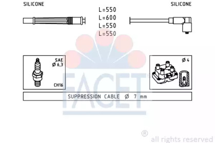 Комплект электропроводки FACET 4.7246