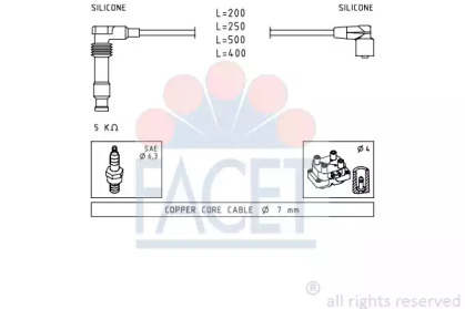 Комплект электропроводки FACET 4.7247