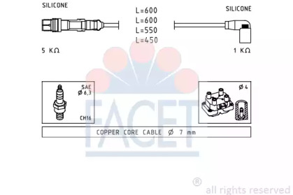 Комплект электропроводки FACET 4.7248