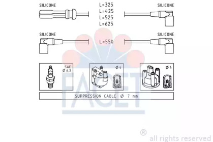 Комплект электропроводки FACET 4.8372