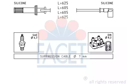 Комплект электропроводки FACET 4.8456