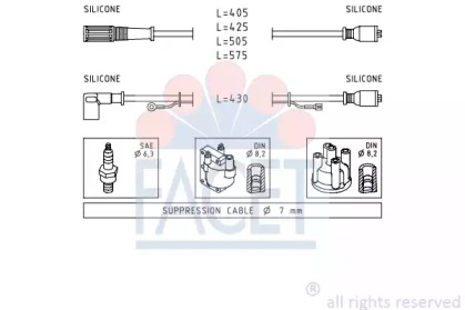 Комплект электропроводки FACET 4.8466