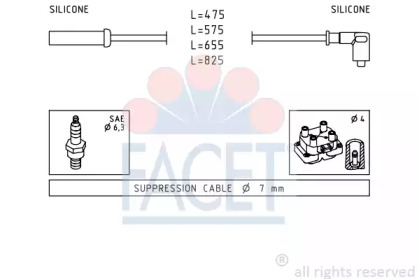 Комплект электропроводки FACET 4.8494