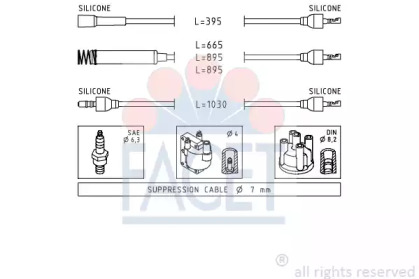 Комплект электропроводки FACET 4.8555