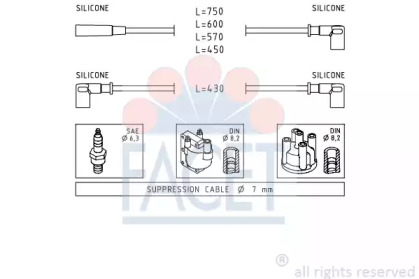 Комплект электропроводки FACET 4.8612