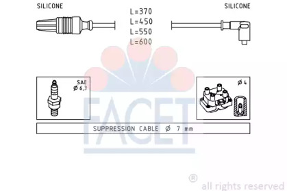 Комплект электропроводки FACET 4.8676