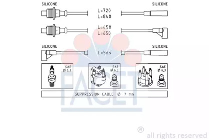 Комплект электропроводки FACET 4.8748