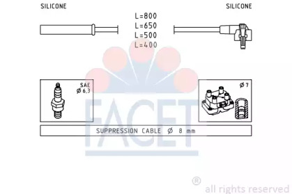 Комплект электропроводки FACET 4.8864