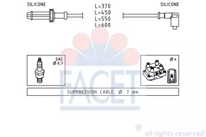 Комплект электропроводки FACET 4.9025