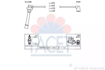 Комплект электропроводки FACET 4.9278