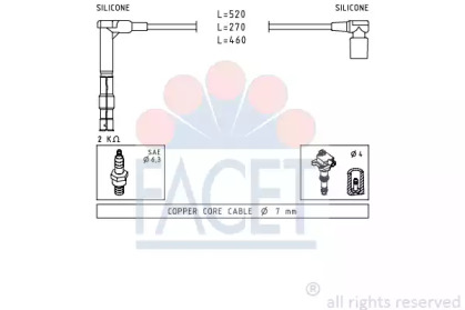 Комплект электропроводки FACET 4.9316