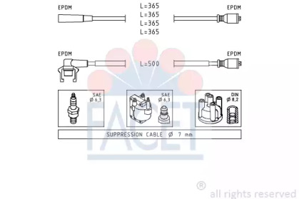 Комплект электропроводки FACET 4.9332