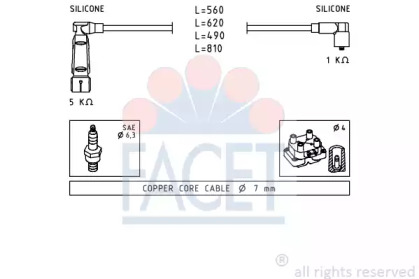 Комплект электропроводки FACET 4.9350