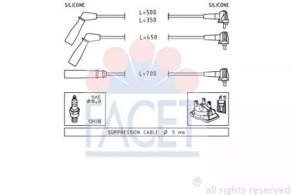 Комплект электропроводки FACET 4.9393