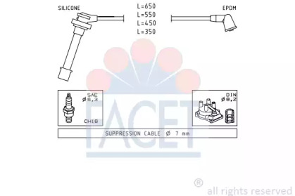 Комплект электропроводки FACET 4.9399