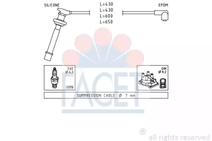 Комплект электропроводки FACET 4.9411