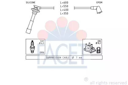 Комплект электропроводки FACET 4.9432