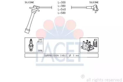 Комплект электропроводки FACET 4.9435