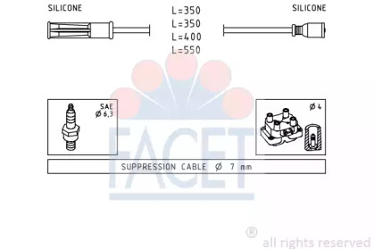 Комплект электропроводки FACET 4.9443