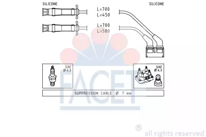 Комплект электропроводки FACET 4.9446