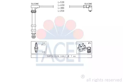 Комплект электропроводки FACET 4.9503