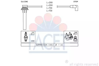 Комплект электропроводки FACET 4.9507