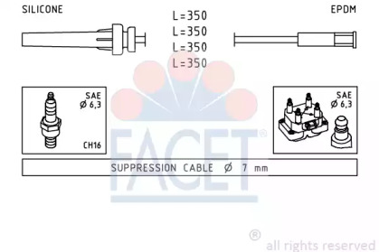 Комплект электропроводки FACET 4.9511