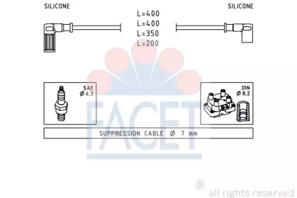 Комплект электропроводки FACET 4.9527