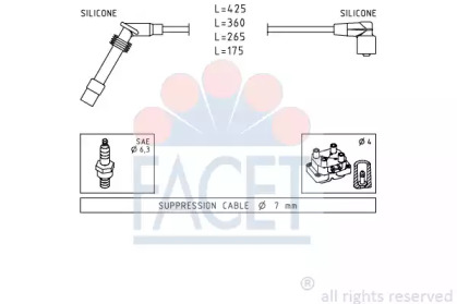 Комплект электропроводки FACET 4.9531