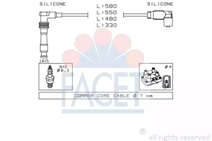 Комплект электропроводки FACET 4.9559