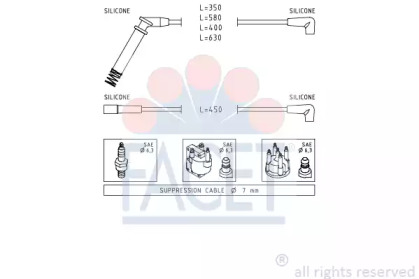 Комплект электропроводки FACET 4.9563