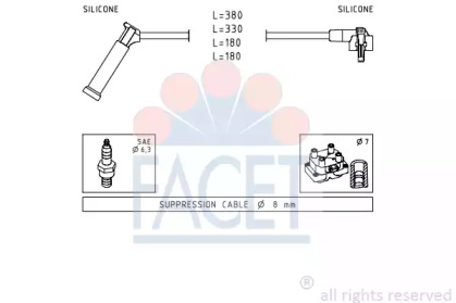 Комплект электропроводки FACET 4.9619